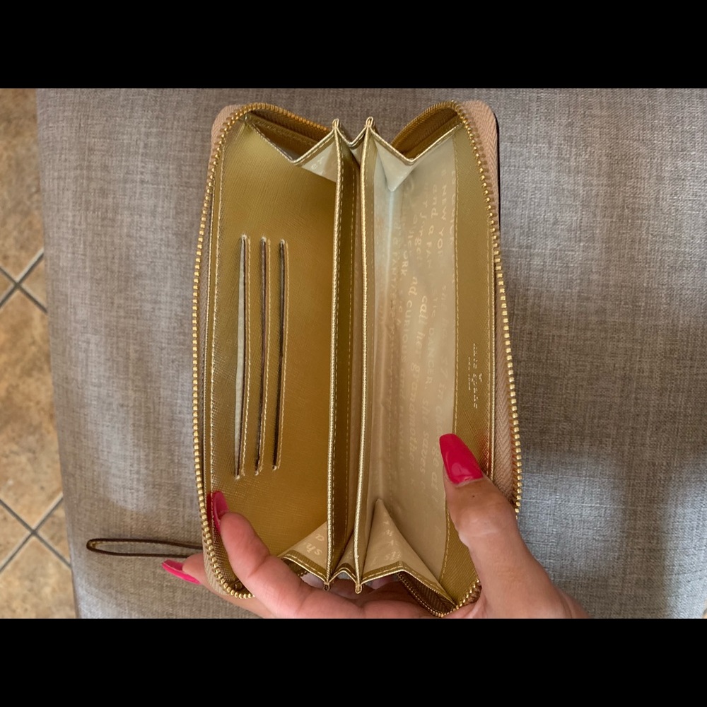 Gold Kate Spade Wallet - Picture 7 of 8